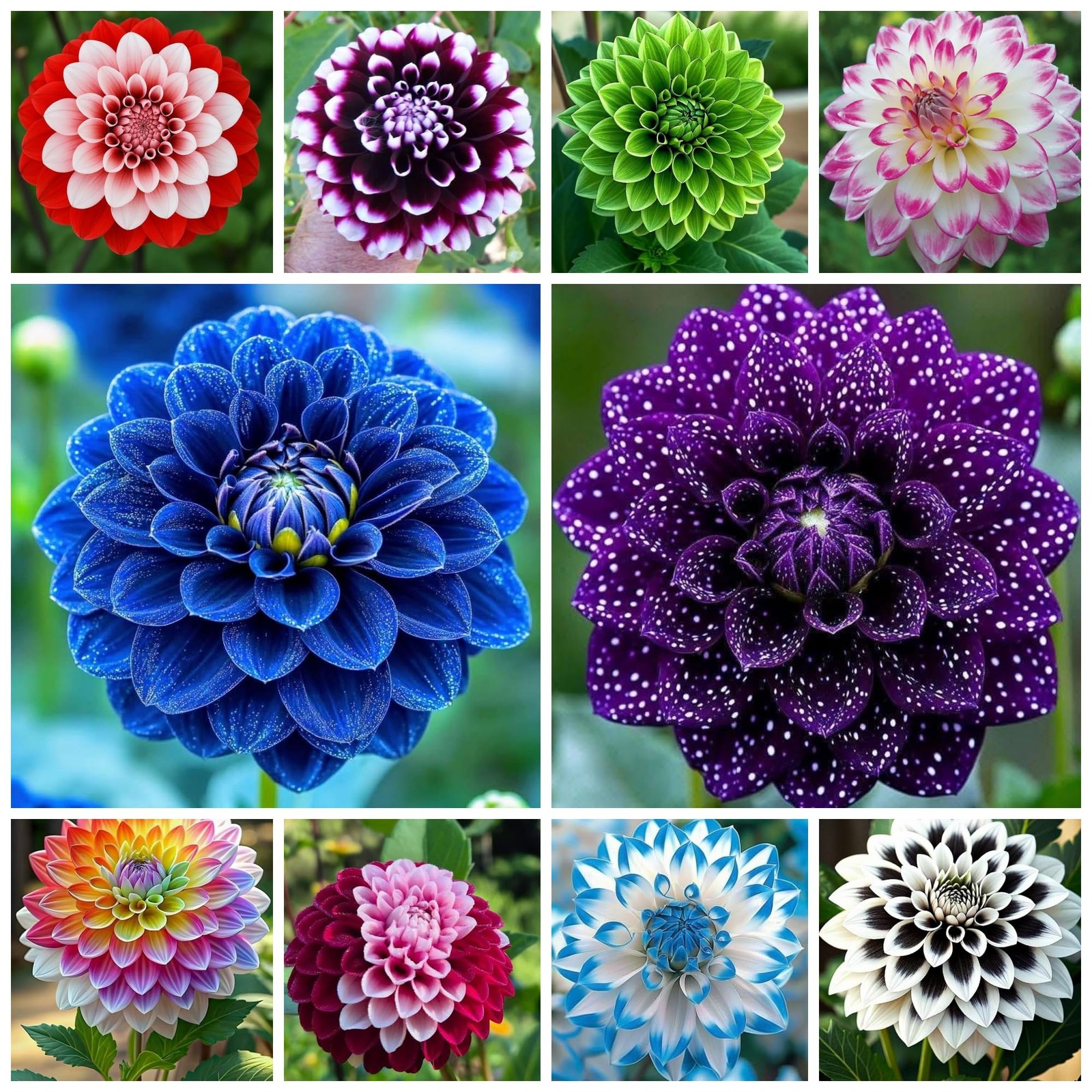 300+ Mix Dahlia Seeds for Planting – Rare Dahlia Pompon Flower Seeds Variabil…