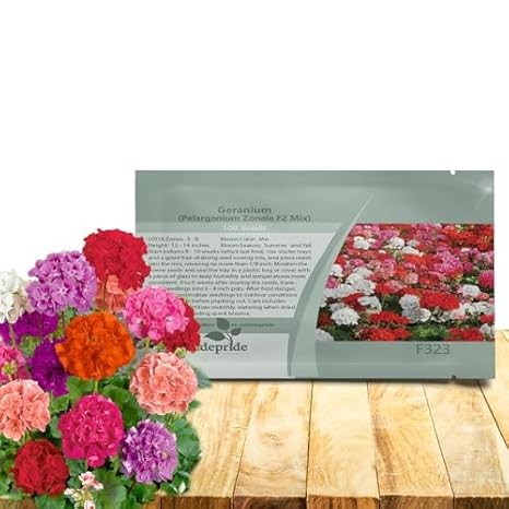 Mixed Geranium Seeds – 200 Pcs Heat & Drought Tolerant for Lush Summer Gardens