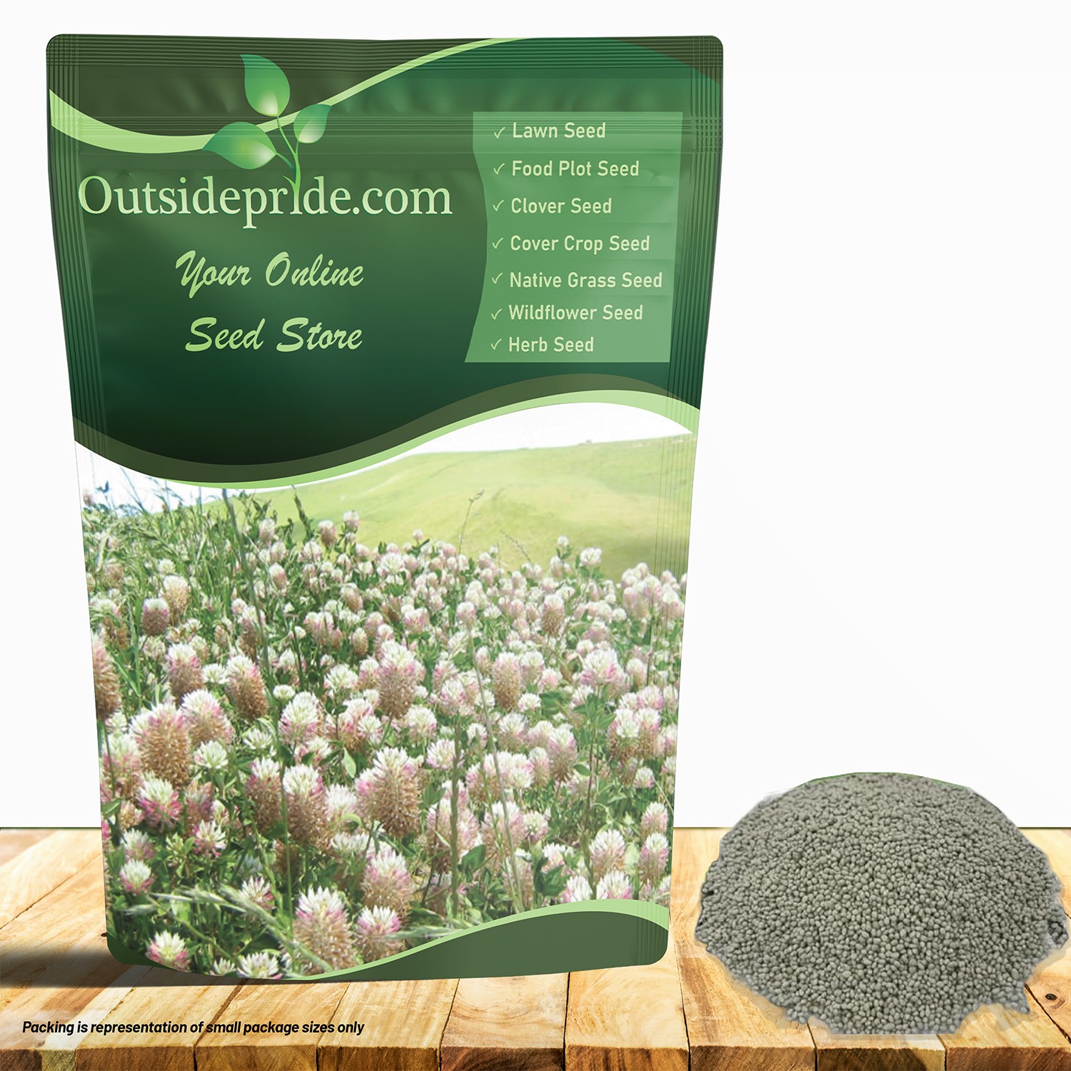 50 LBS – Inoculated Arrowleaf Clover Seeds – Trifolium Vesiculusom
