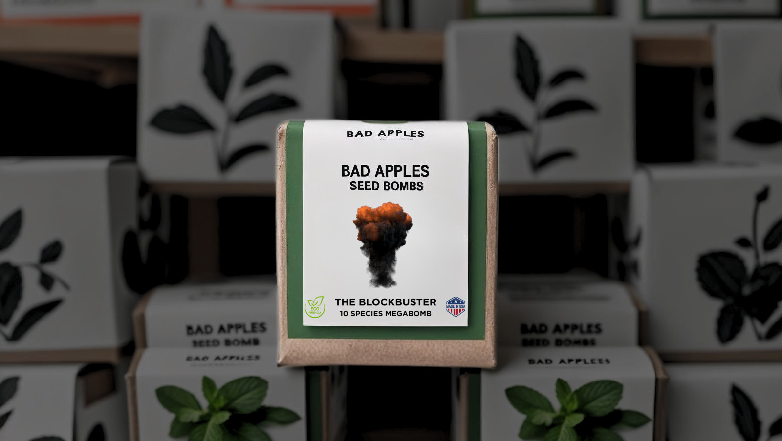 Bad Apples THE BLOCKBUSTER – Giant 10-Species Seed Bomb -Erosion Control System