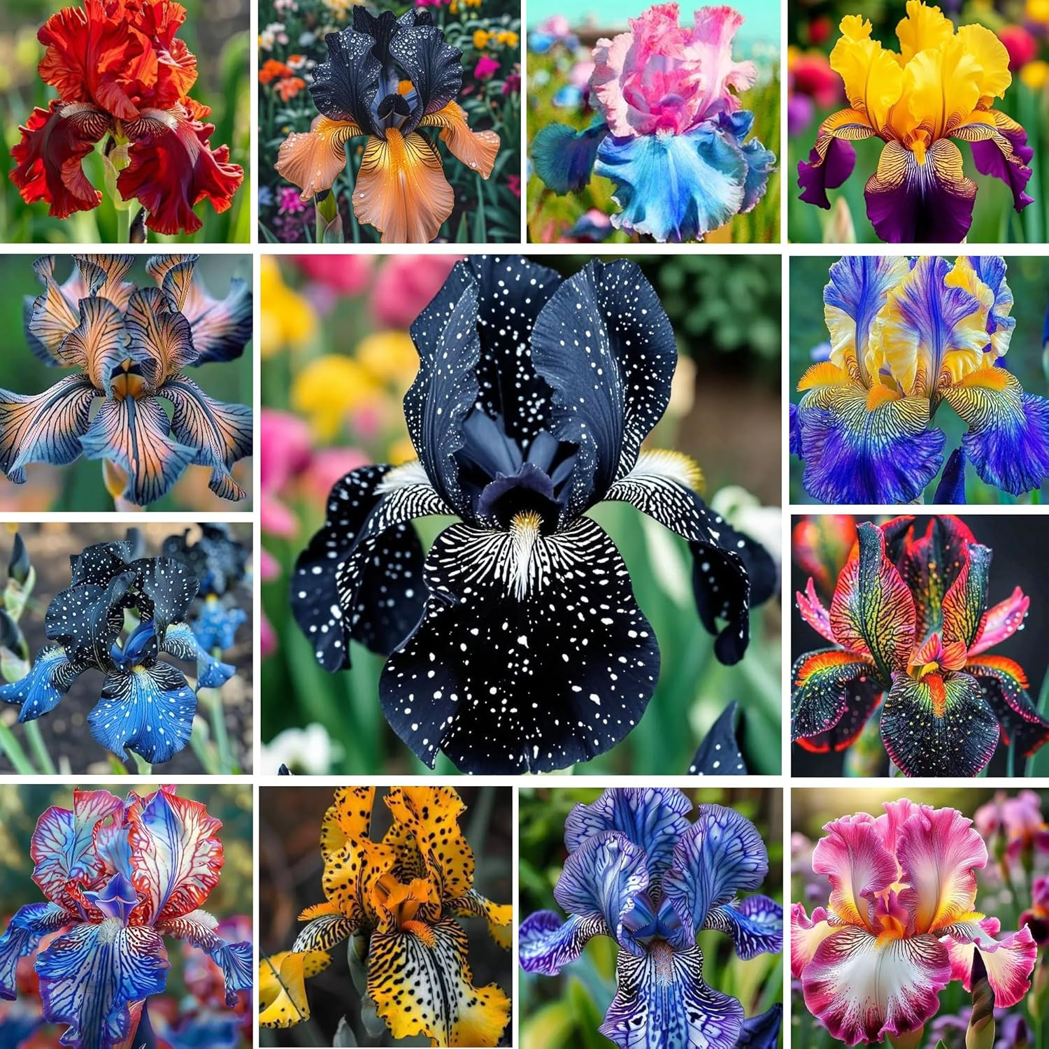 200+Mixed Rare Iris Flower Seeds to Plant Outdoor- Perennial Beautiful Blooms fo