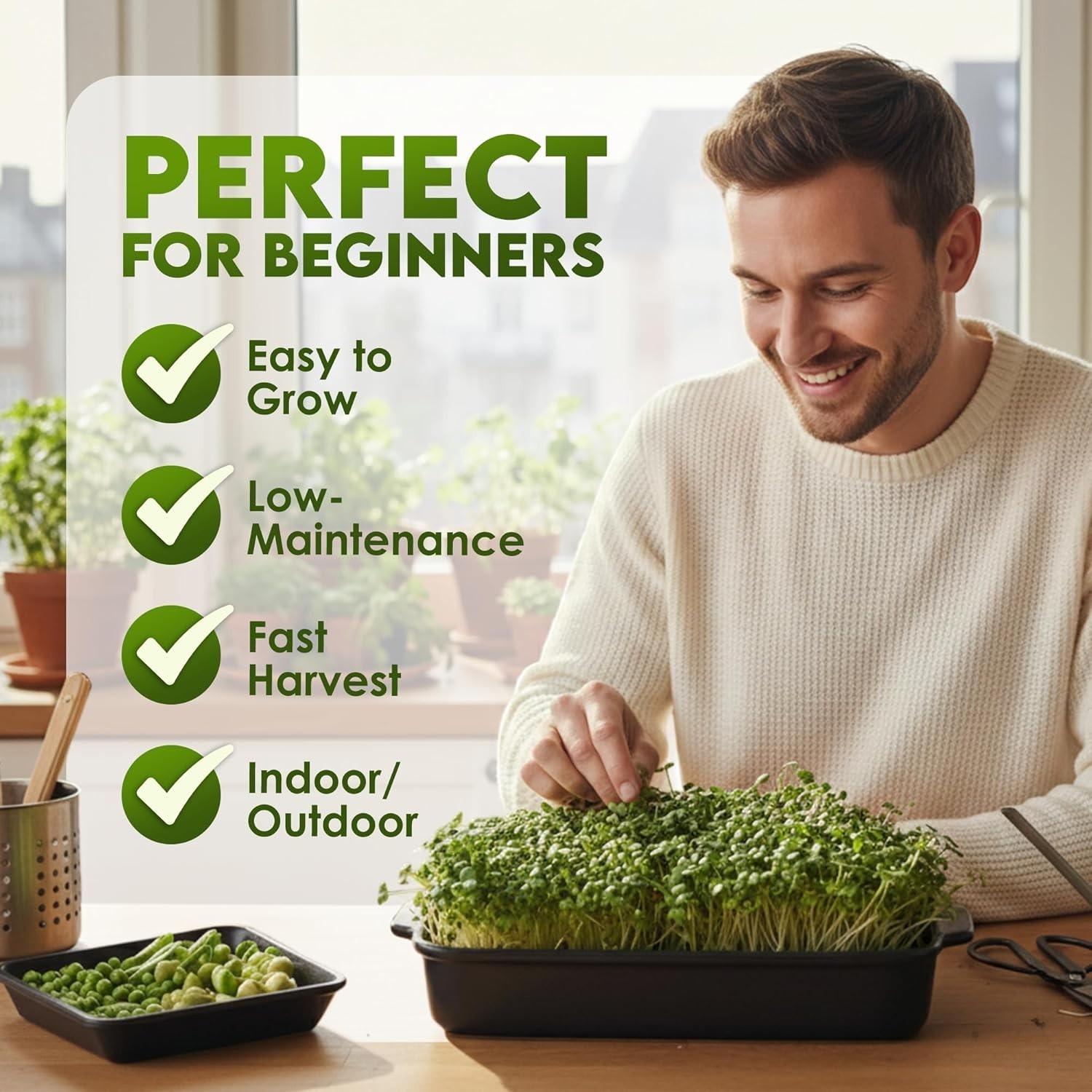 Nature Jim’s Salad Mix – Fresh Broccoli & Alfalfa Sprouts