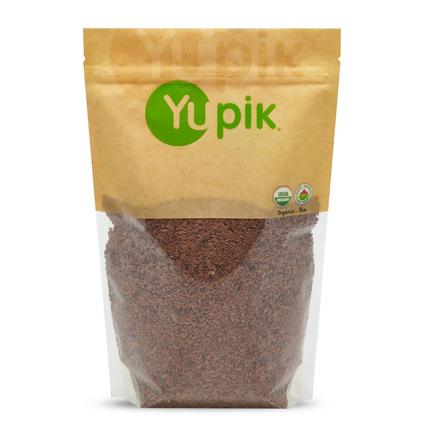 Organic Flax Seeds 2.2 lb Gluten-Free Non-GMO Raw