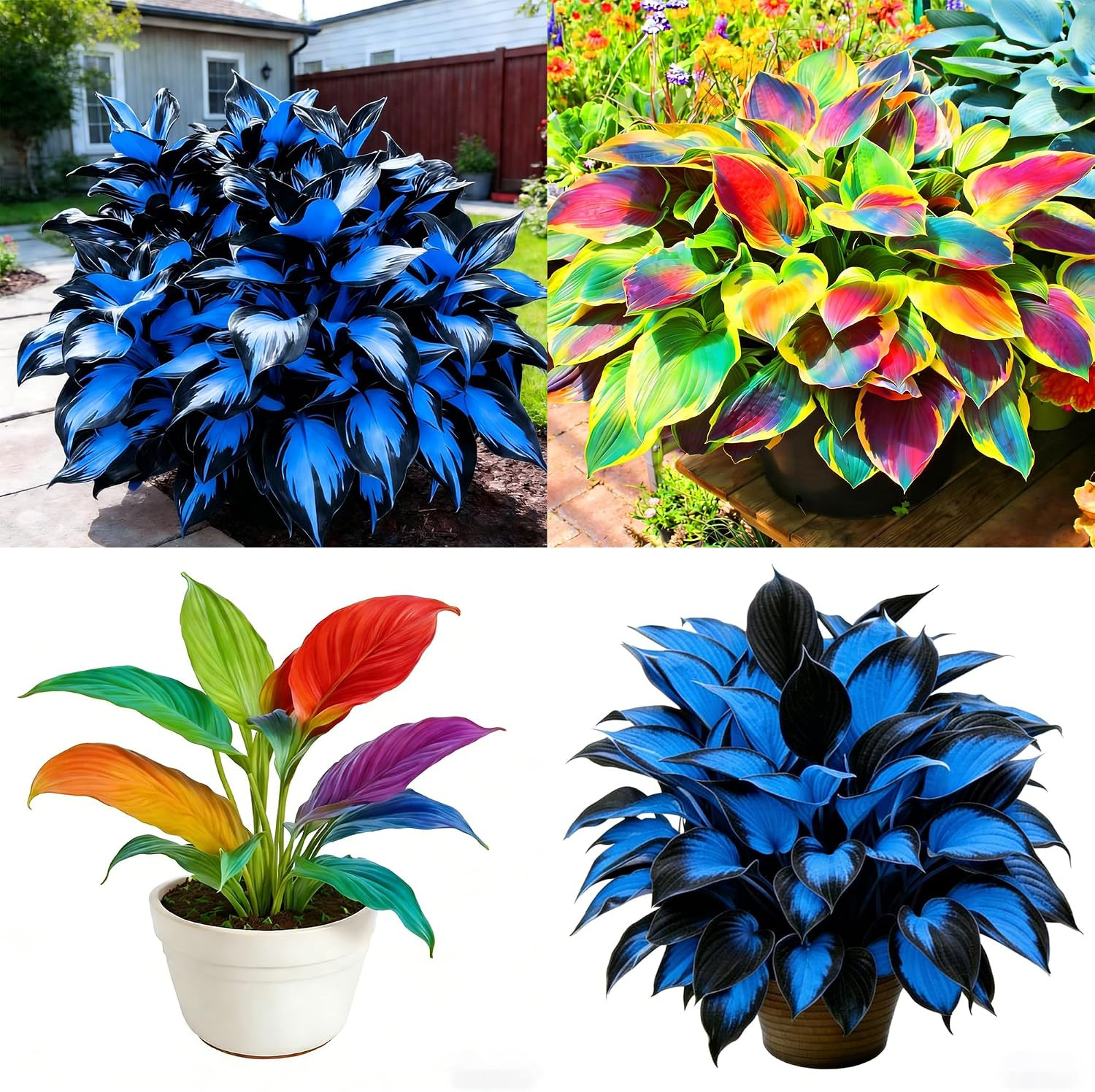 Hosta Seeds for Planting, 230+pcs Rare Perennial Hosta Flower Seeds, Non-GMO Hei