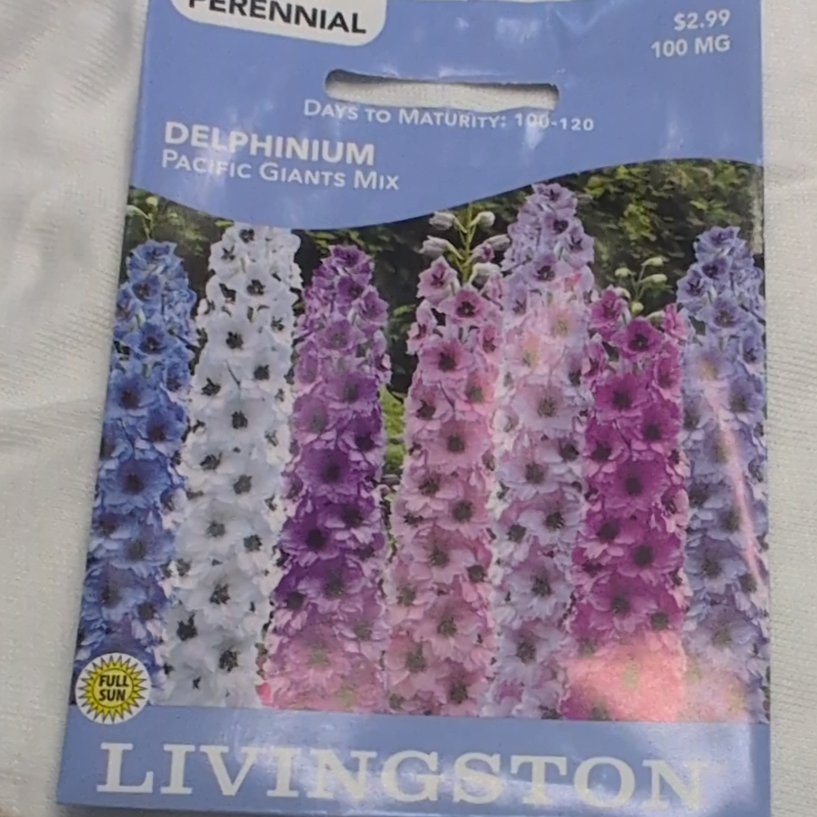 Livingston Delphinium Pacific Giants Mix Perennial Multicolor Full Sun Y3110