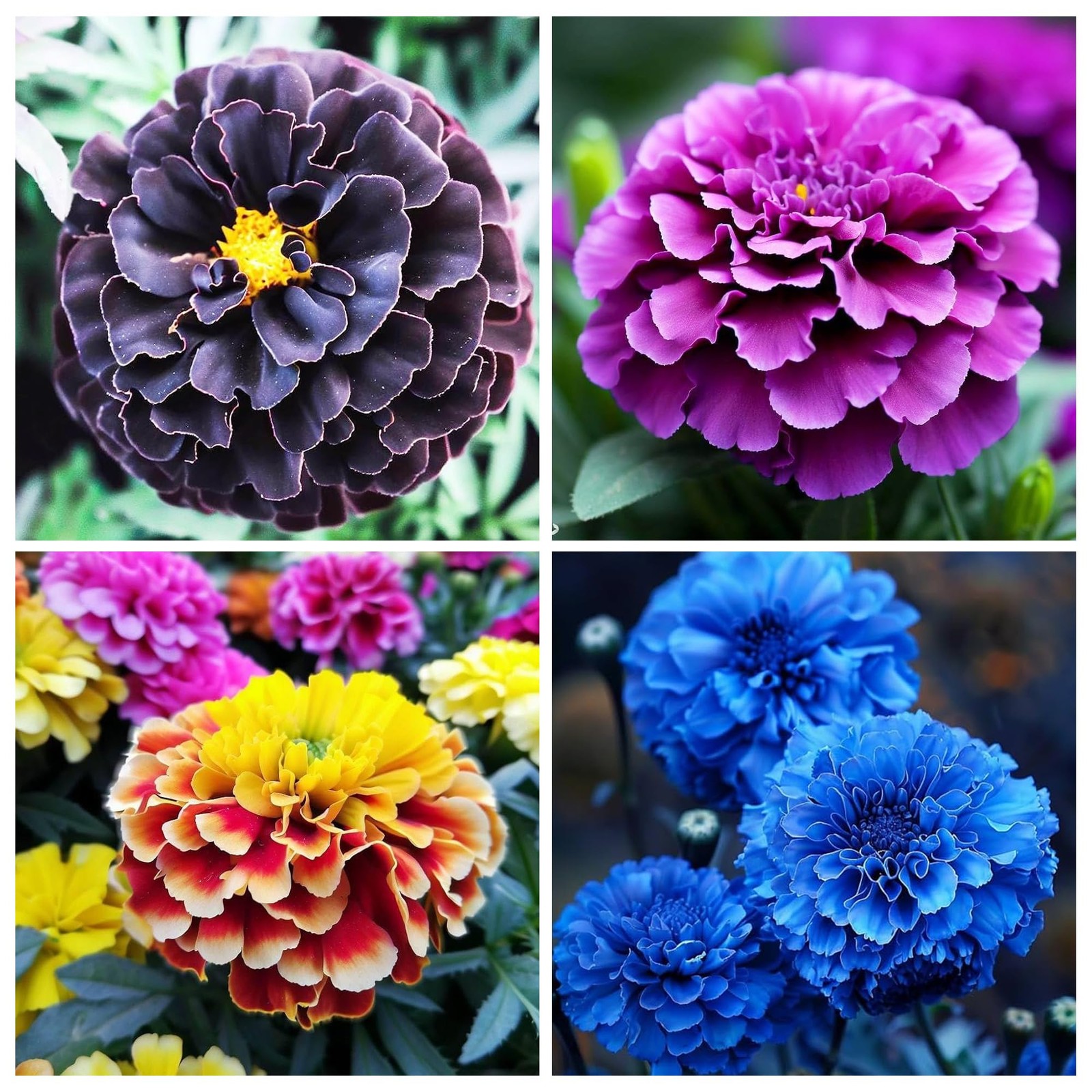 “1000+ NonGMO French Marigold Seeds Attract Bees & Butterflies, Great for