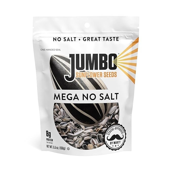 Sunflower Seeds No Salt 5.5 Ounce Pack of 12 Roasted Low Sodium Snack