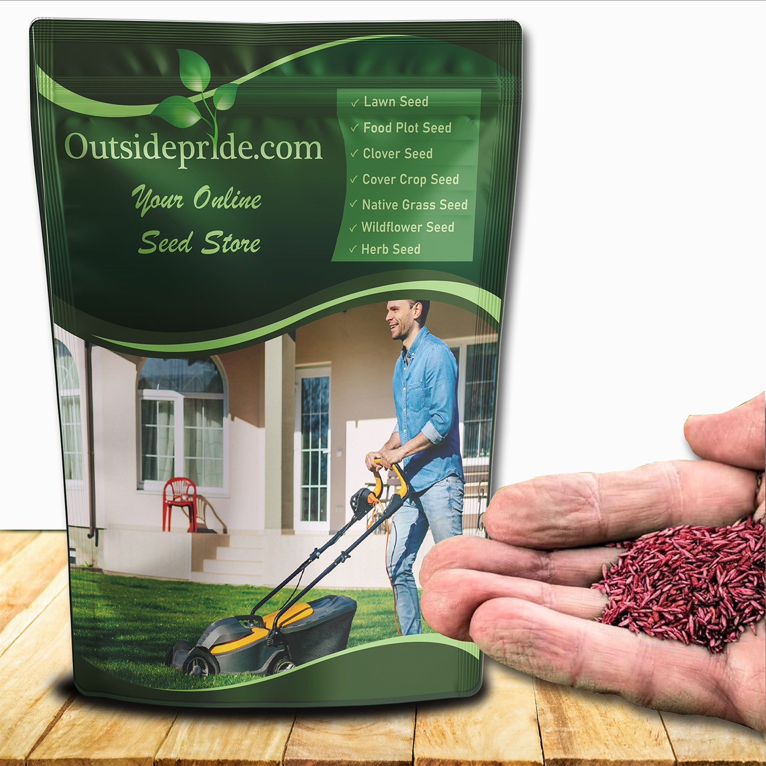 50 LBS – OptiGrowth Coated SPF-30 Hybrid Heat & Drought Tolerant Kentucky