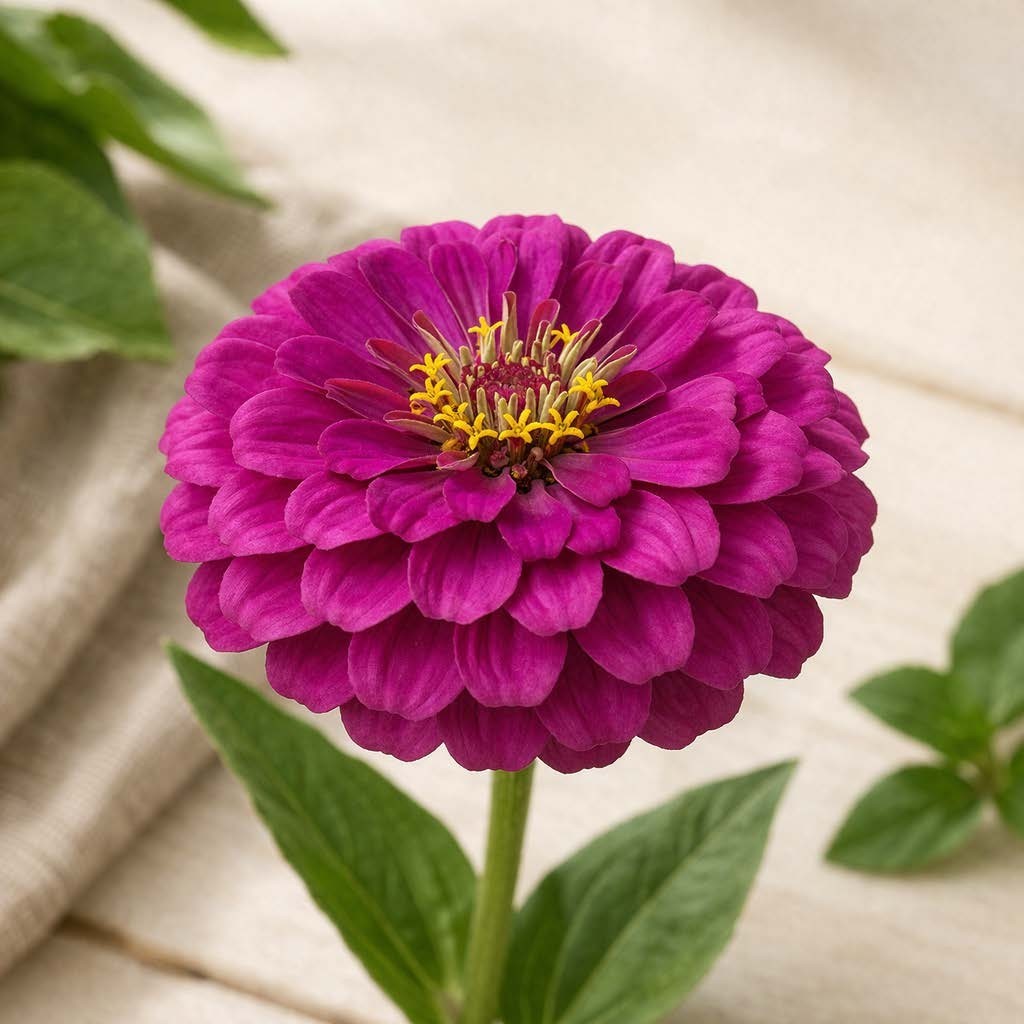 Purple Prince Zinnia Seeds – Bold Magenta Blooms Easy Grow Heirloom