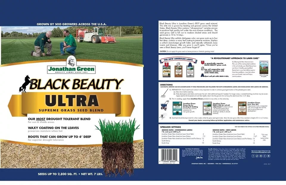 Jonathan Green 10320 Black Beauty Ultra Grass Seed 1lb bag