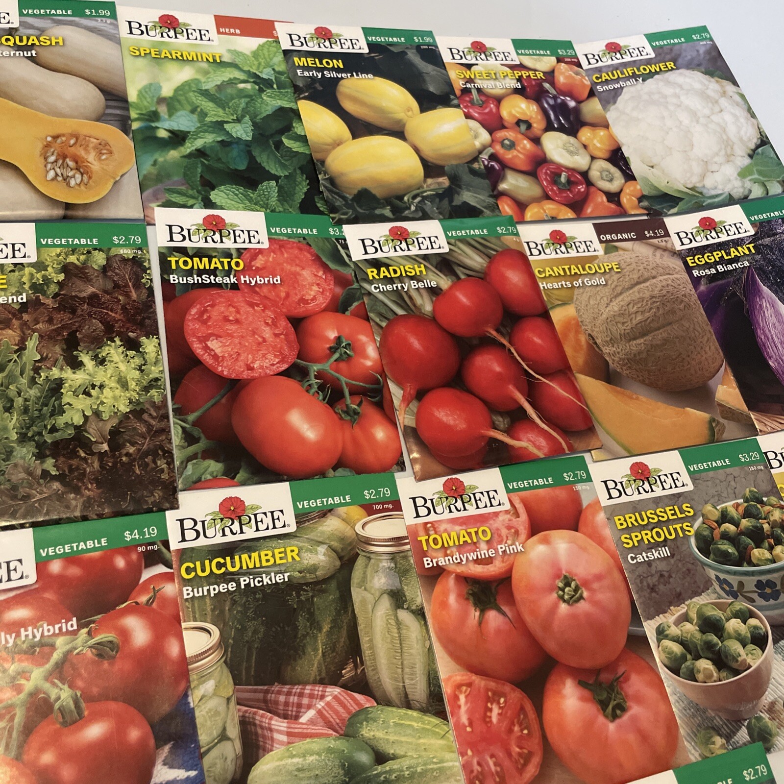 Garden Seeds Lot of 22 Packs of Burpee Vegetable & Herbs Dated 2021