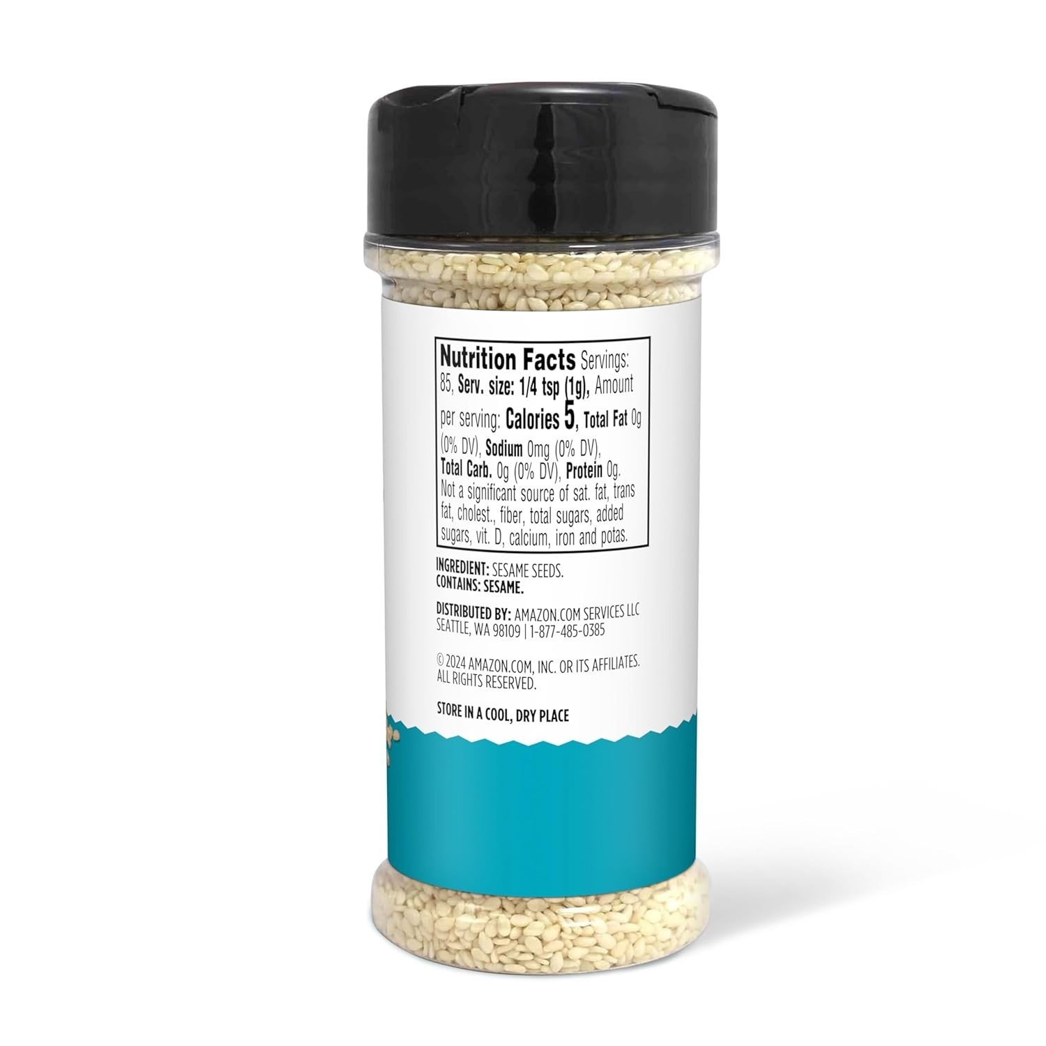 Sesame Seeds 3 Oz Kosher Whole Flavorful for Cooking Baking and Hummus