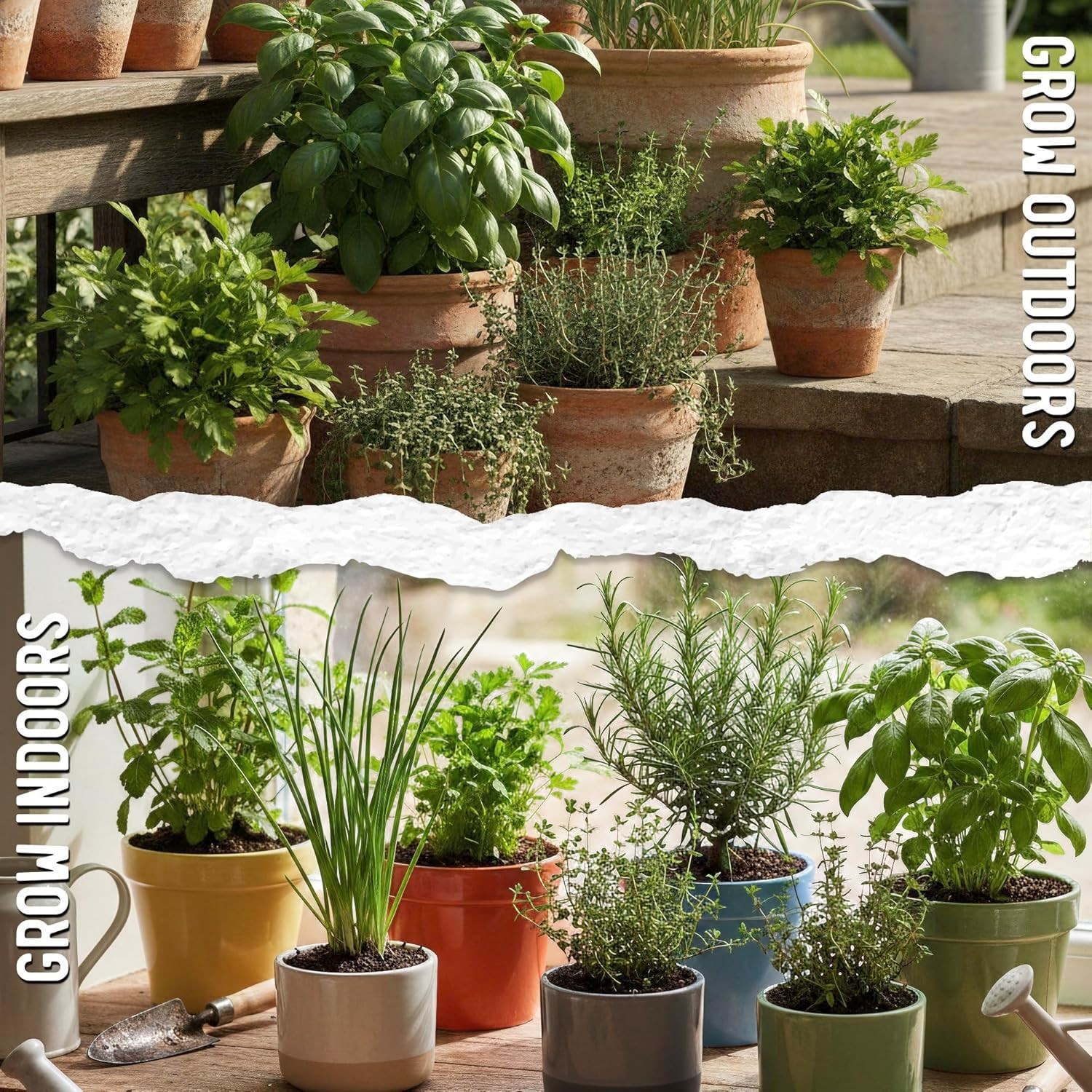 Culinary Herb Seeds Collection – 12 Individual Non-GMO Packets for Home Gardens