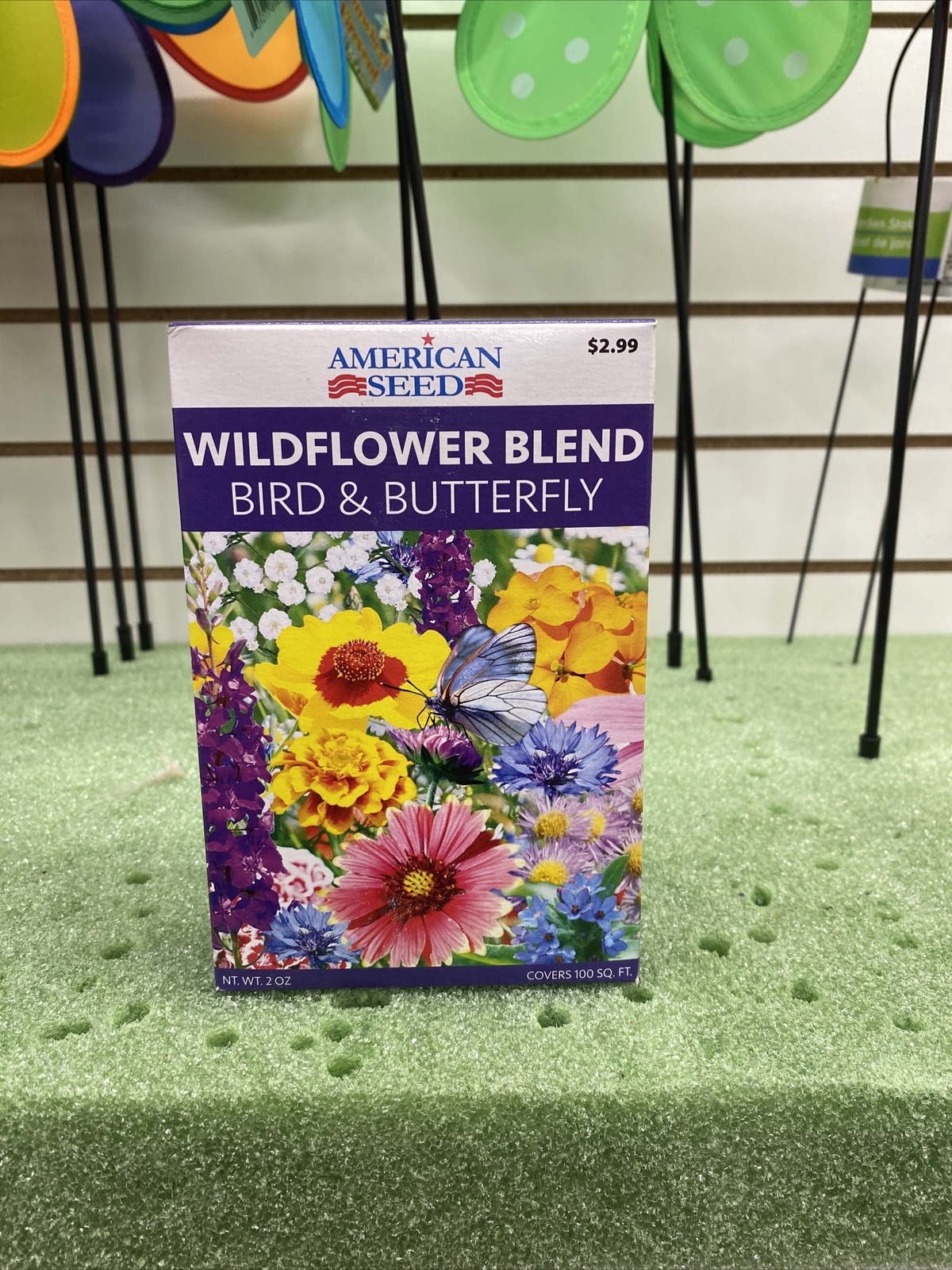 Wildflower Blend Seeds Bird & Butterfly American Seed Covers 100 Sq Ft