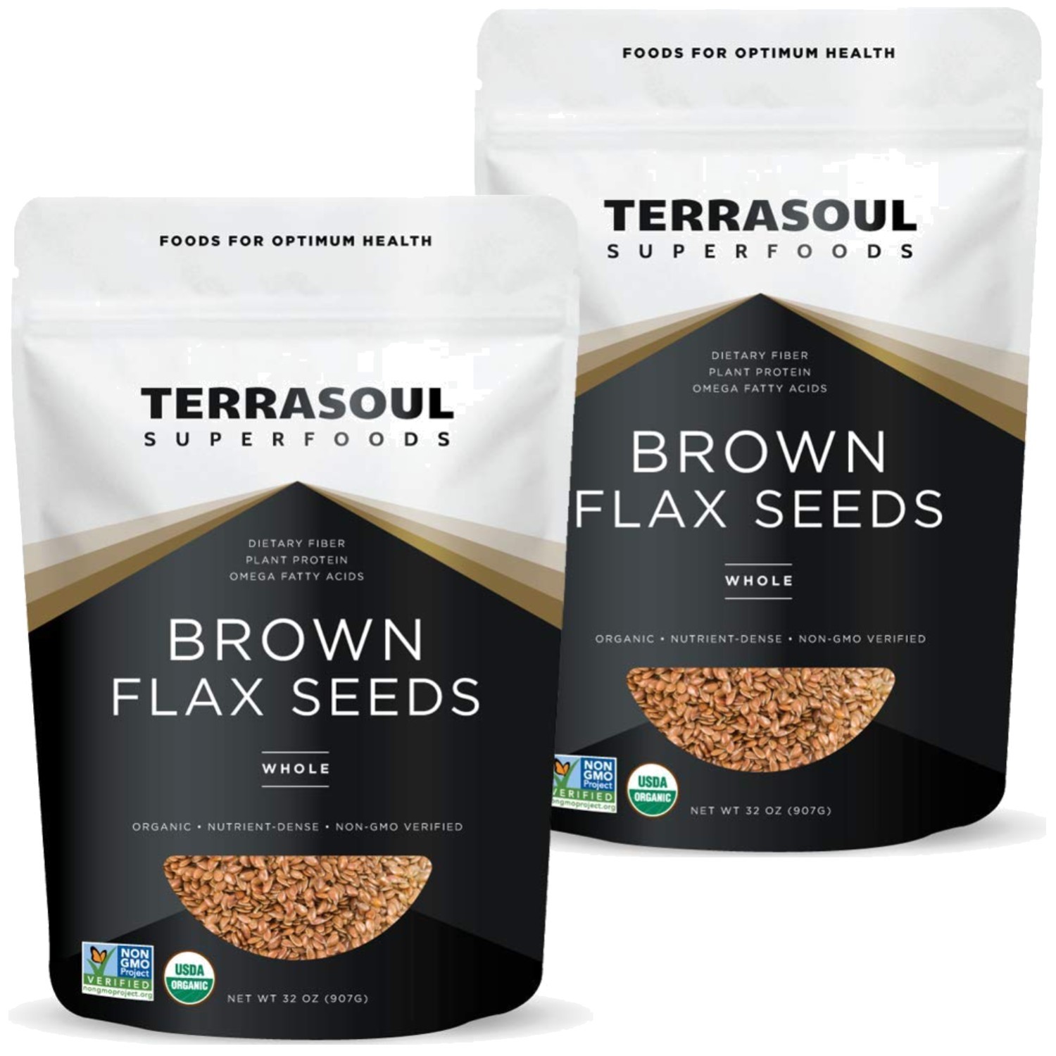 High-Quality Brown Flax Seeds, 2 Lb x 2 Pack