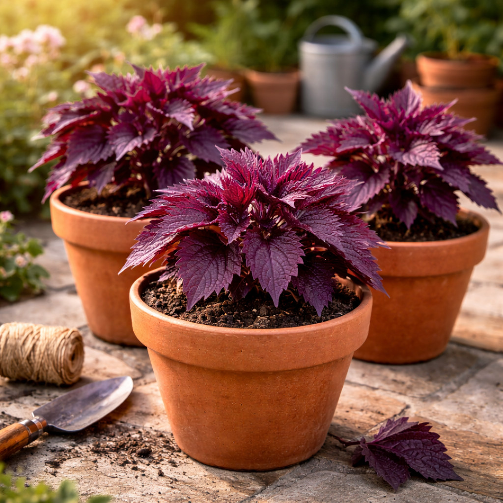 Purple Shiso Herb Seeds (Perilla) Asian Herb for Sushi & Korean Dishes 100 seeds