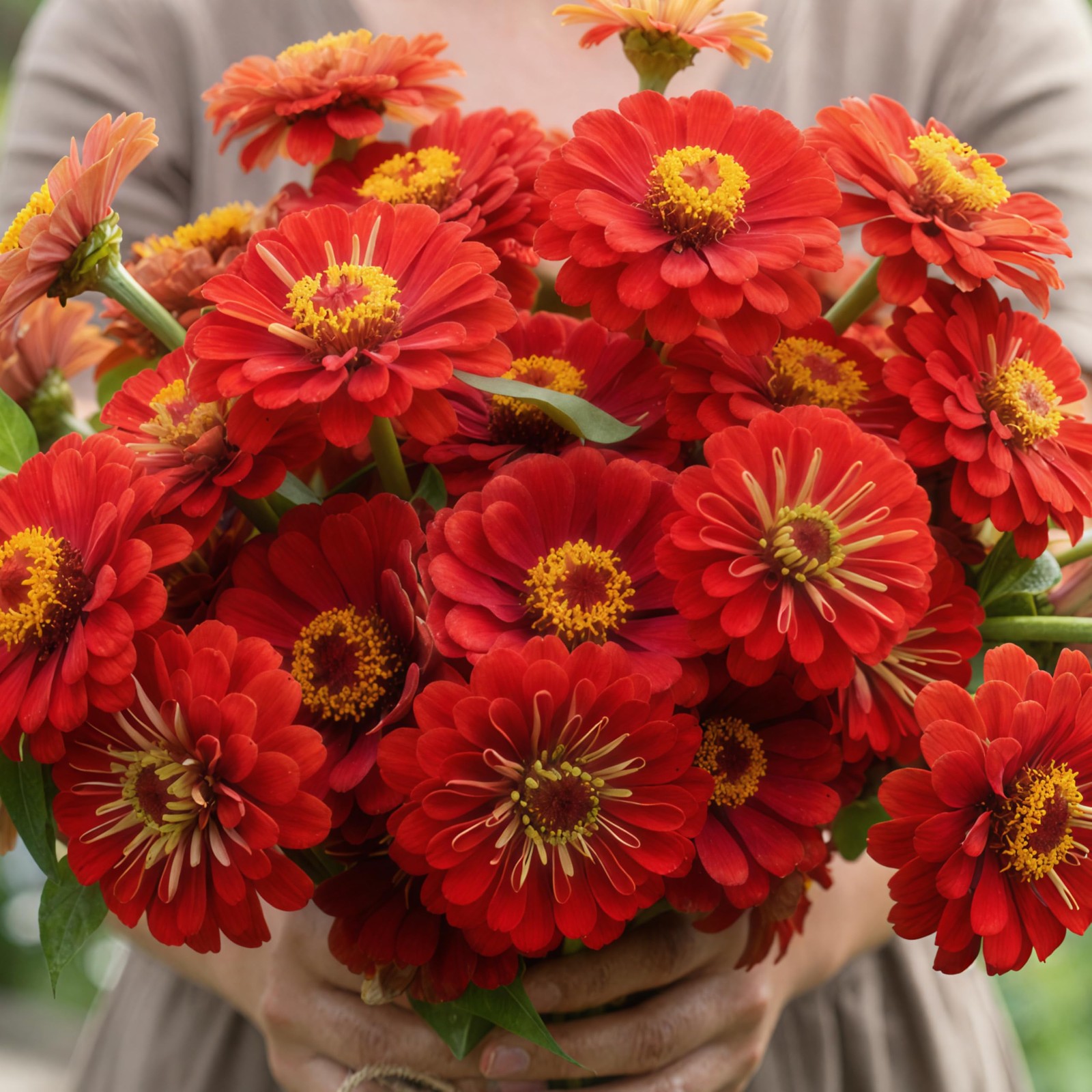 Zinnia Seeds Scarlet Flame Variety Fast Blooming | 5,000+ Heirloom & Open Pol…