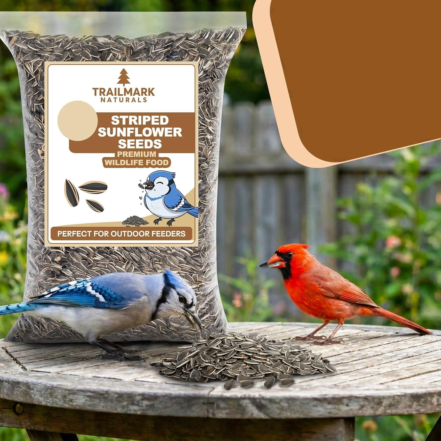 Striped Sunflower Seeds, Shelled Seeds for Birds – Premium Wildlife & Bird Food