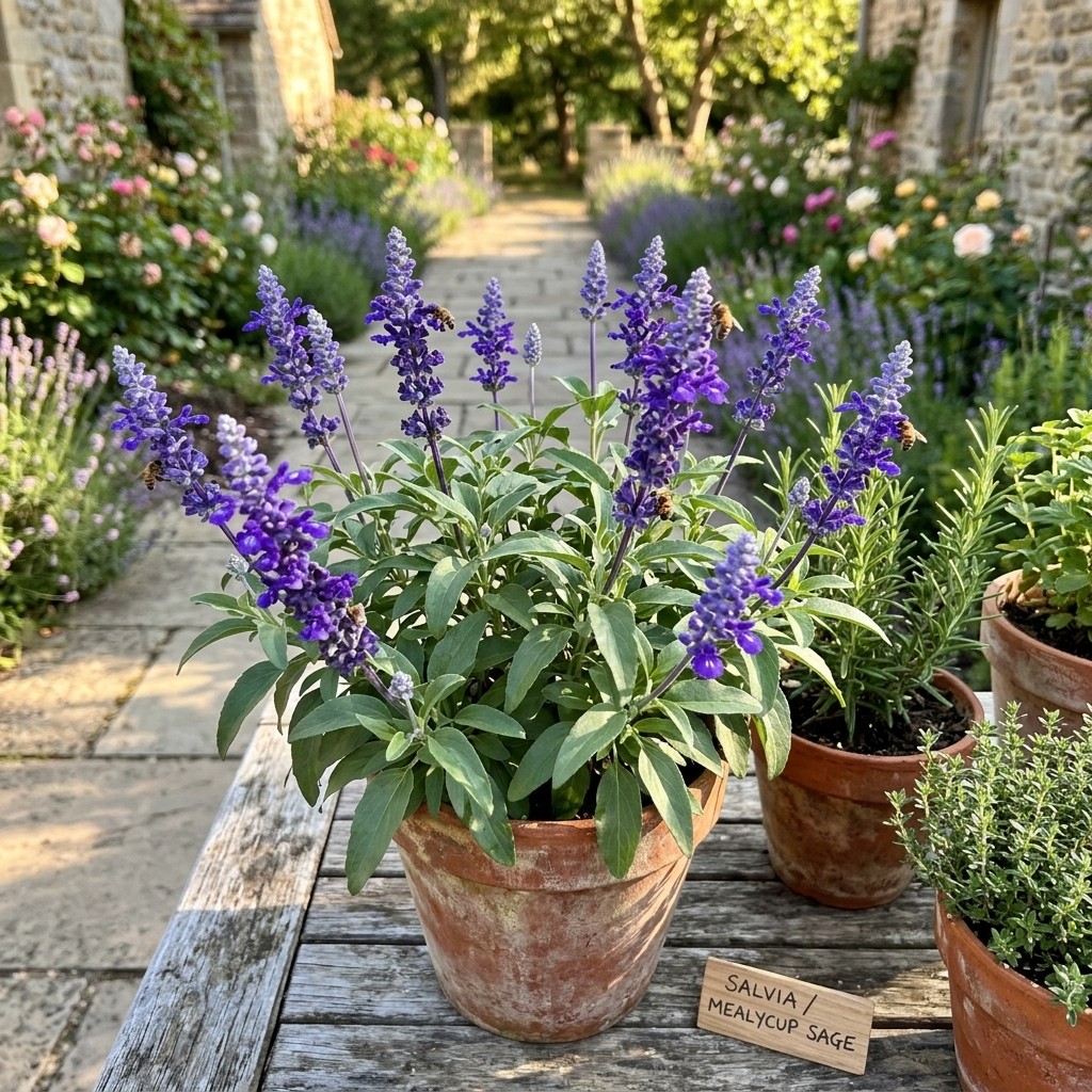 350 Pcs Garden Sage Seeds Ornamental Perennial Herb for Flower Yard Greening