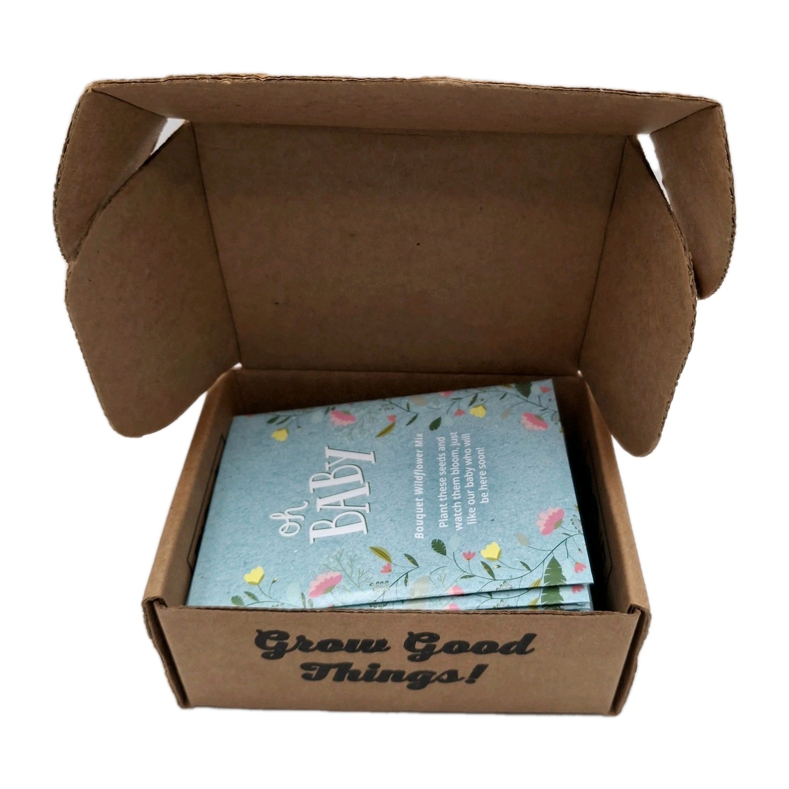 Oh Baby Flower Seeds Packets – Girl/Boy Baby Shower Favors Pre-Filled 19 Wild